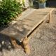 Old farm table in solid oak 2 m 63