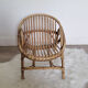 Fauteuil coquille en rotin enfant
