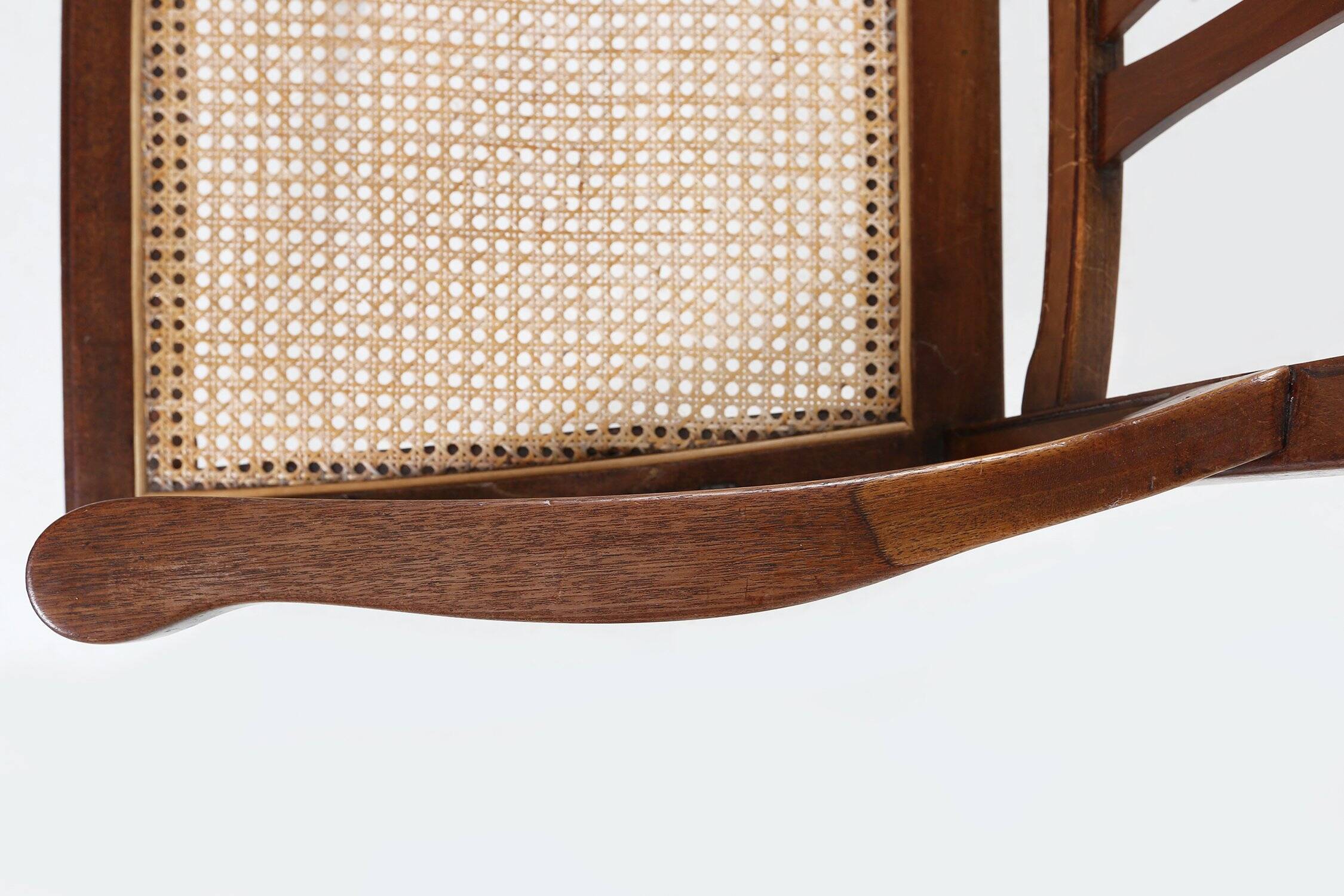 Antique French Armchair with Cane Seat, France, circa 1890