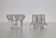 Bougeoirs vintage en verre