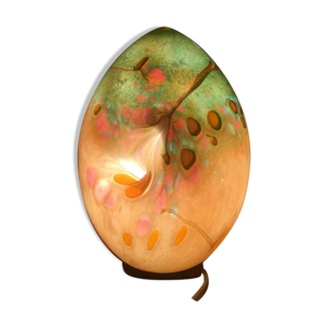 Lampe œuf artisanale à poser