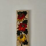 Vintage Vallauris ceramic painting "La Grange"
