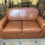 Leather club sofa