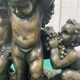 Bronze piece depicting 3 cherubs signed J. DASTE - 1950s
