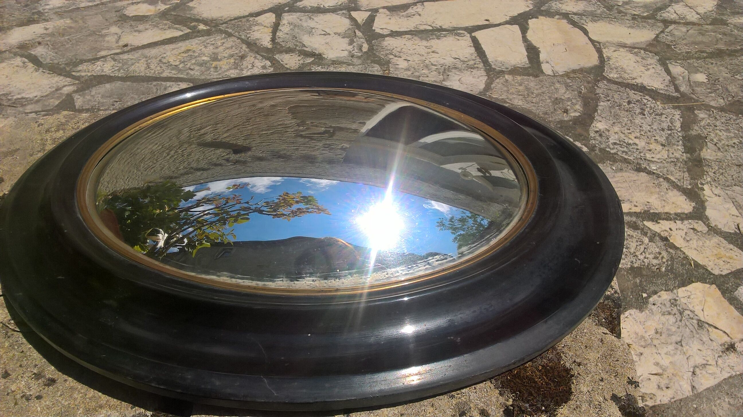 Mirror says "eye of the witch" time Napoleon lll 42x35cm