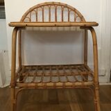 Rattan bedside