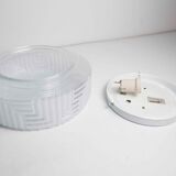 Atypical 1970 round glass ceiling