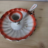 Cellar rat candle holder in enamelled sheet metal