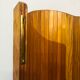 Ancien paravent en bois art deco vague style baumann 1950 en très bon état