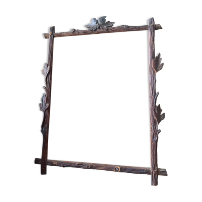 Cadre ancien en bois sculpté mesures 49 cm x 39 cm