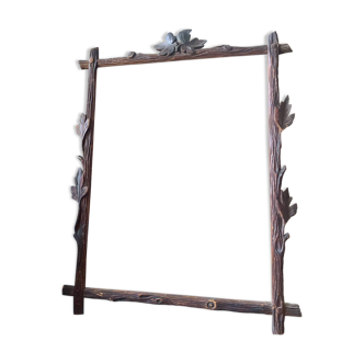 Antique Frame carved wood measurements 49 cm x 39 cm