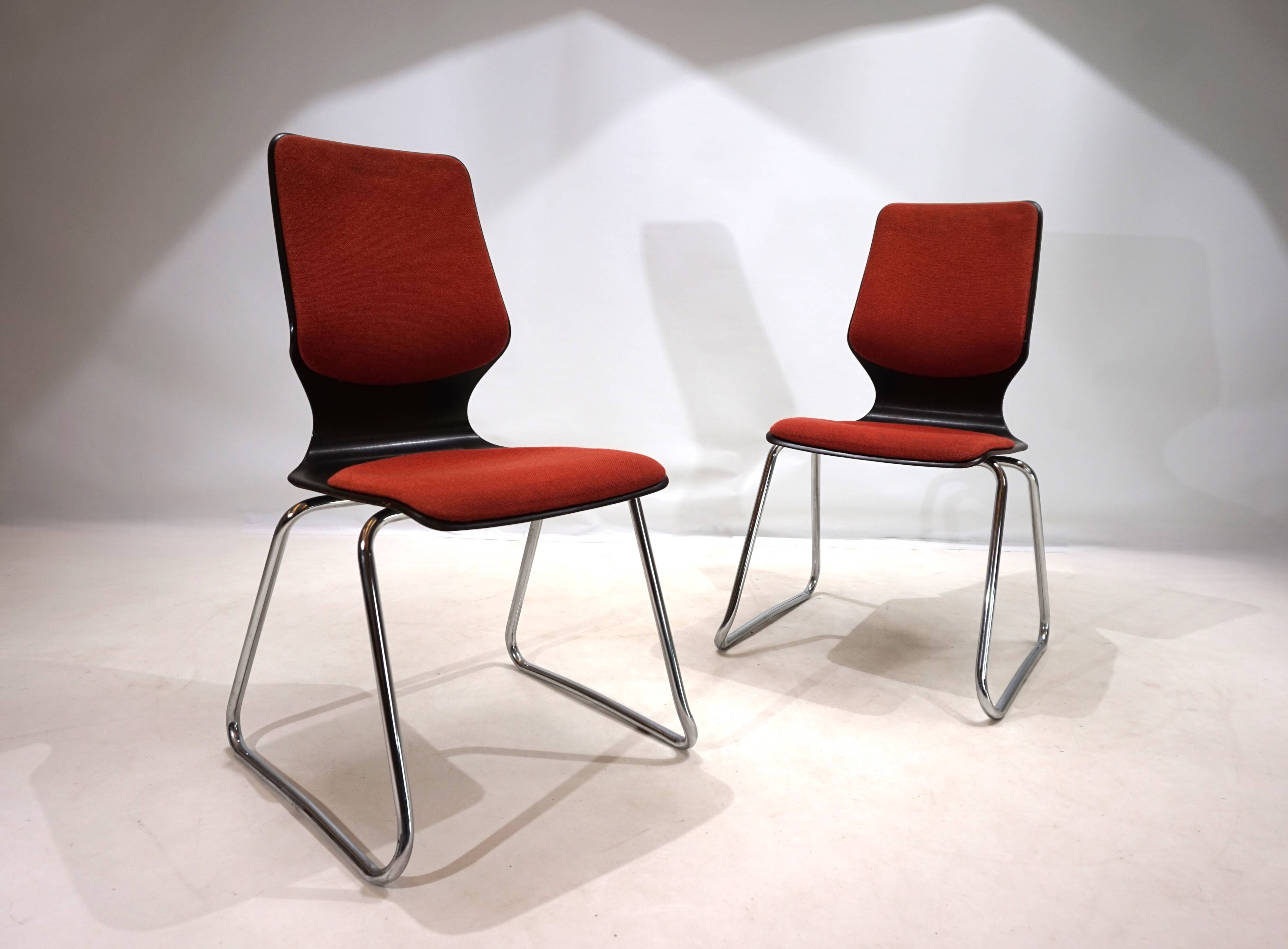 Flötotto set of 2 Pagwood chairs by Elmar Flötotto