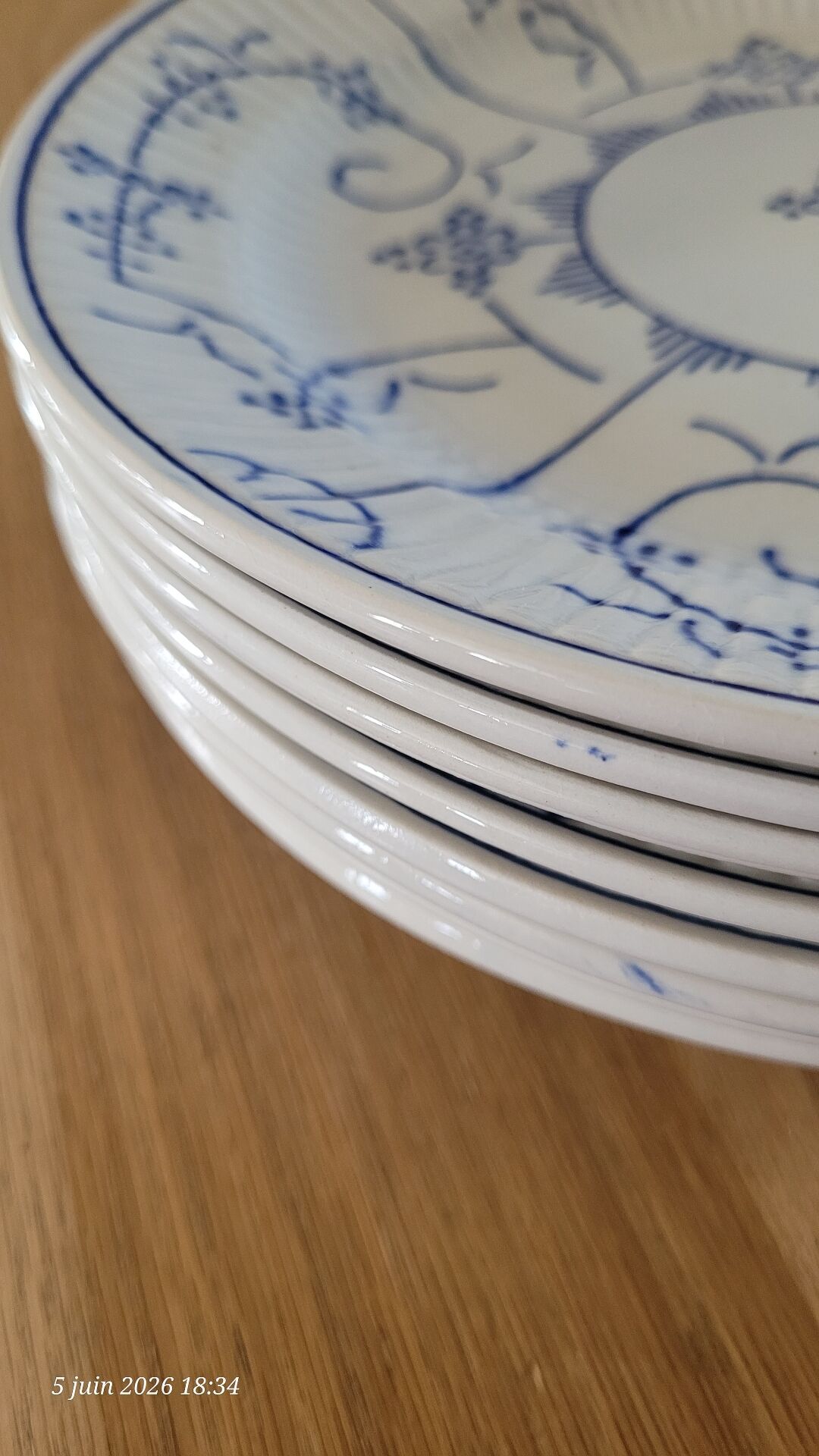 8 flat plates model Copenhagen Boch Frères La Louvière
