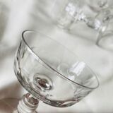 5 coupes à champagne en cristal