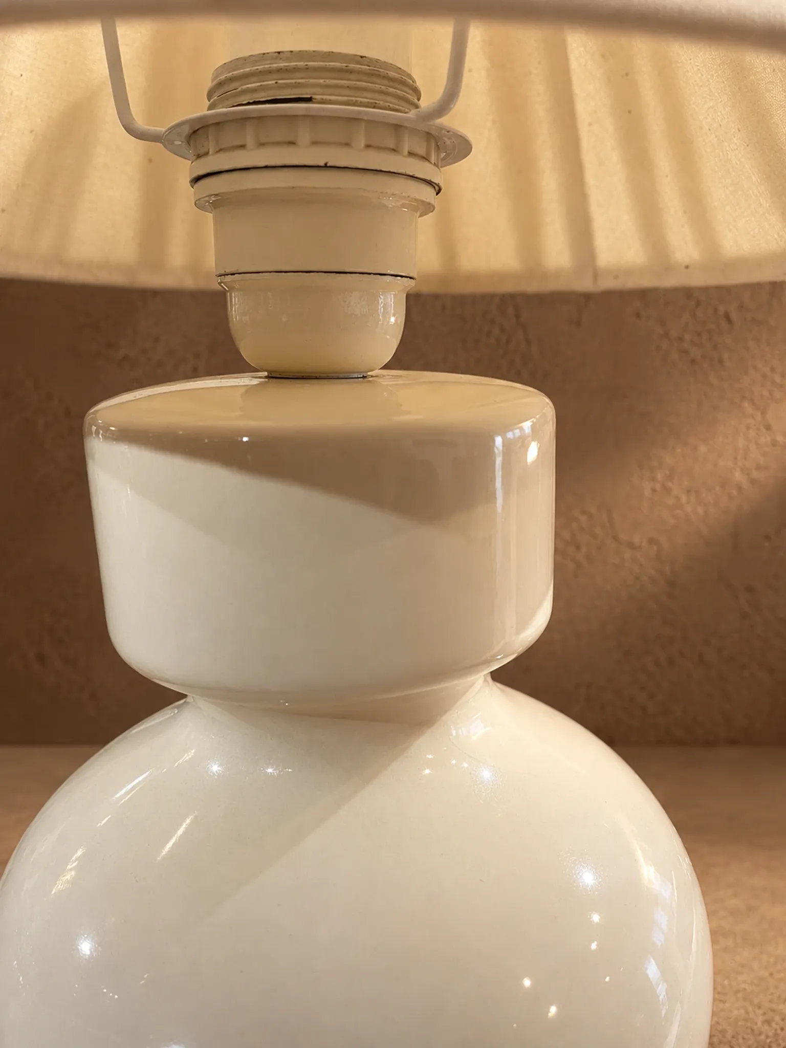 Brussels Porcelain Lamp S.A. – N.V. vintage, Belgium, circa 1980