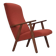 1970s, Danish highback armchair, furniture wool, teak wood, oak wood.