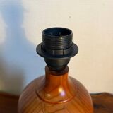 Pied de lampe à poser en bois massif
