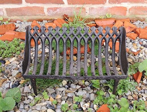 Old Cast Iron 12-Bar Fireplace Cradle