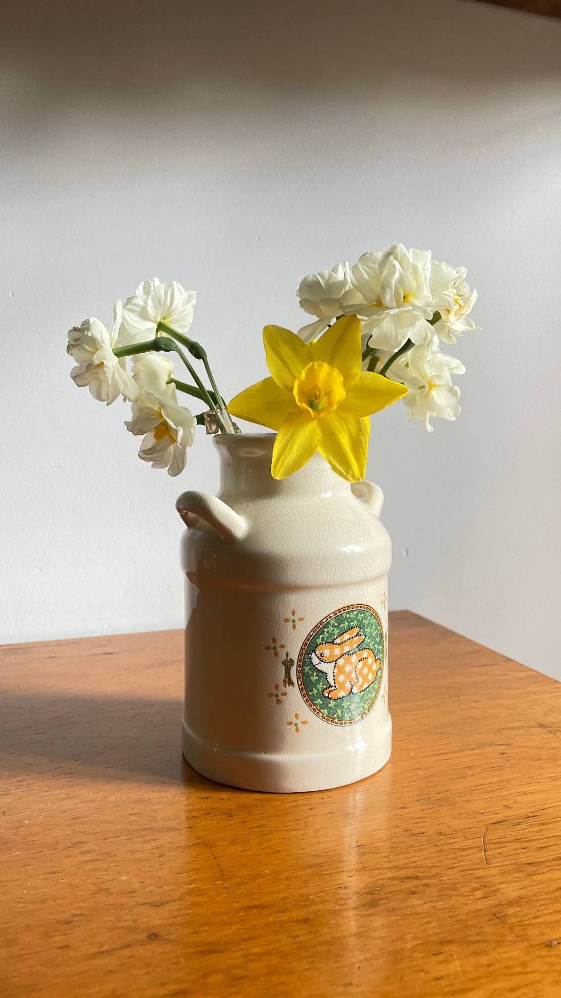 VASE Rabbit Ceramic TAIWAN Vintage