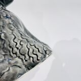 Pichet en barbotine caniche gris