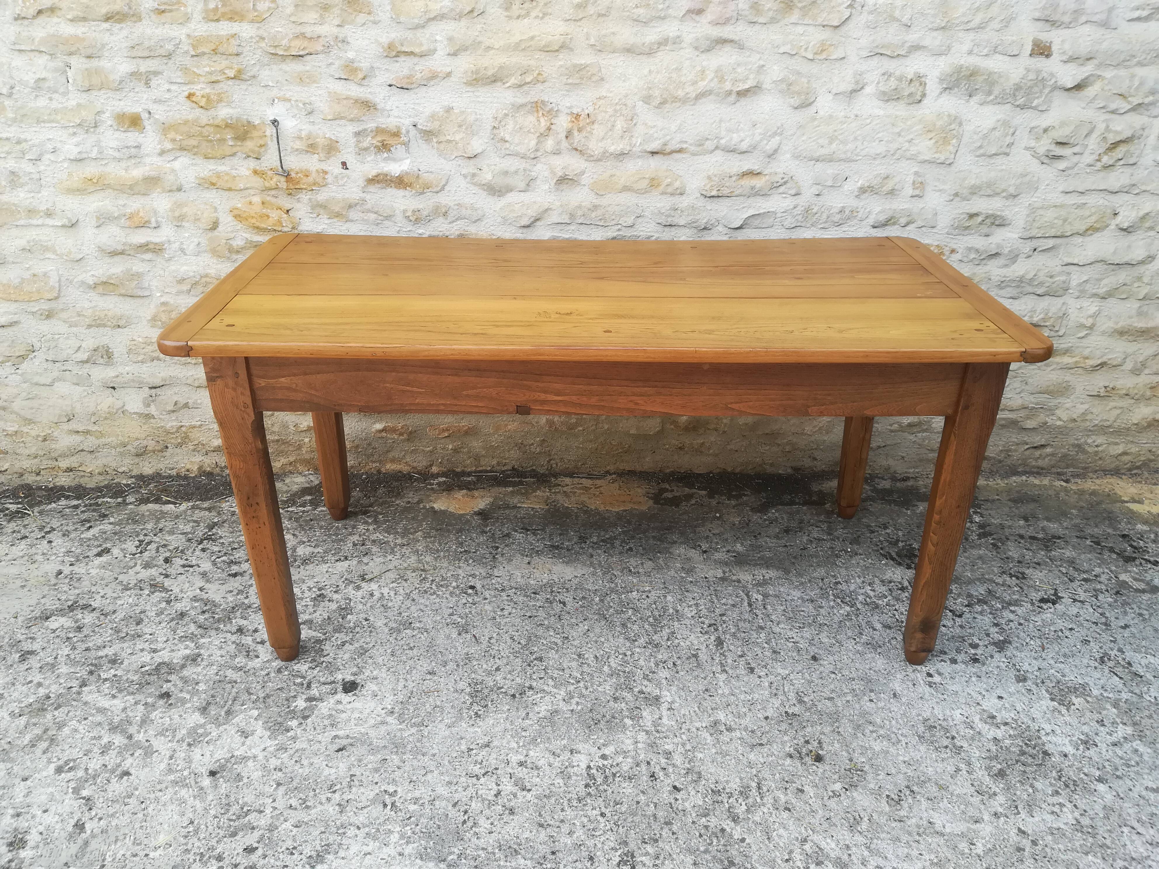 Elm farmhouse table