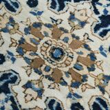 Tapis Persan Vintage Bleu Fait Main, Élégance Classique d’Iran, 293x391 Cm