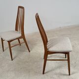 2 chaises en chêne Eva par Niels Koefoed 1960