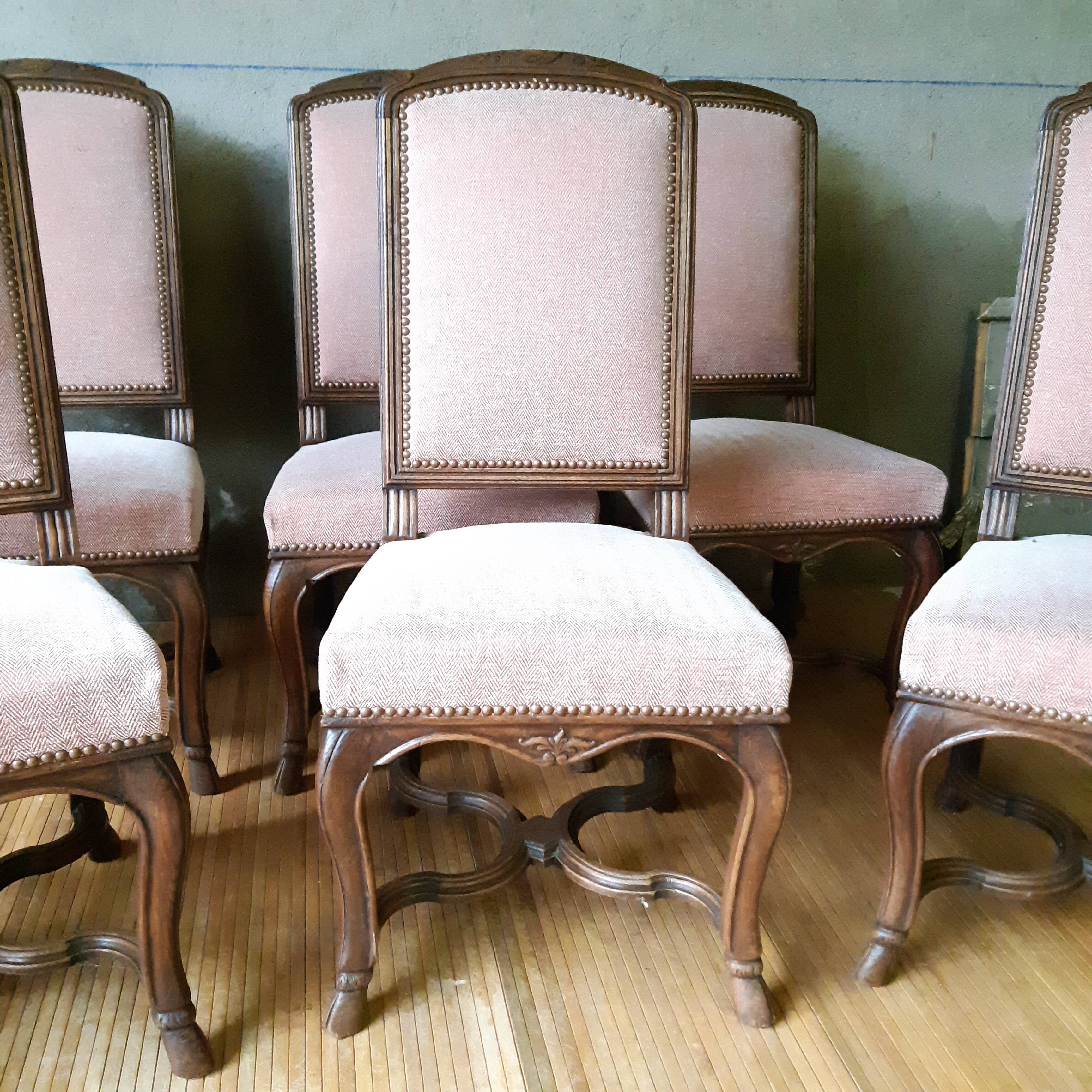 8 Louis XV style chairs