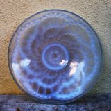 1930s opalescent glass art deco cut. Signed J Landier