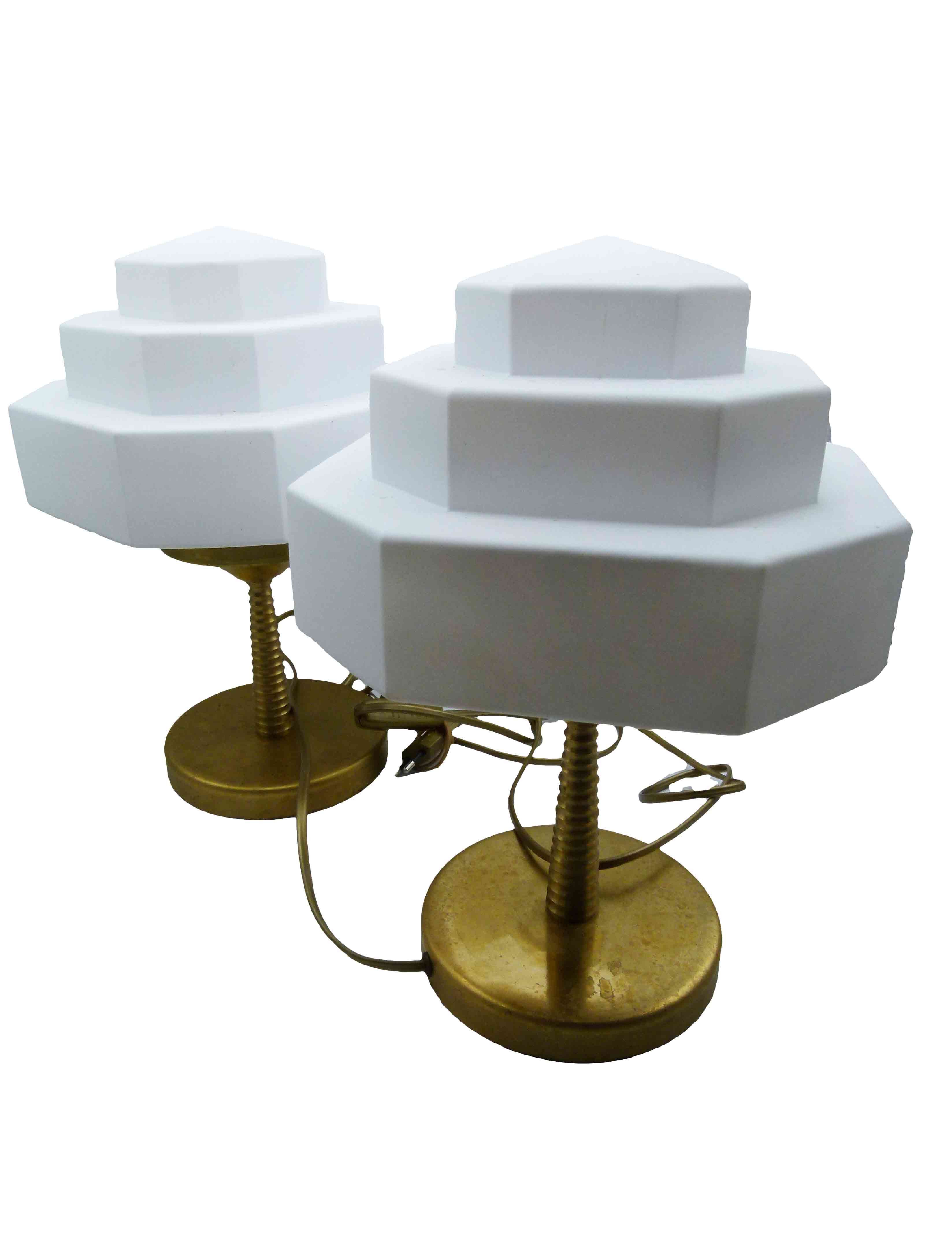 Pair of lamps art deco XXeme
