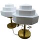 Pair of lamps art deco XXeme
