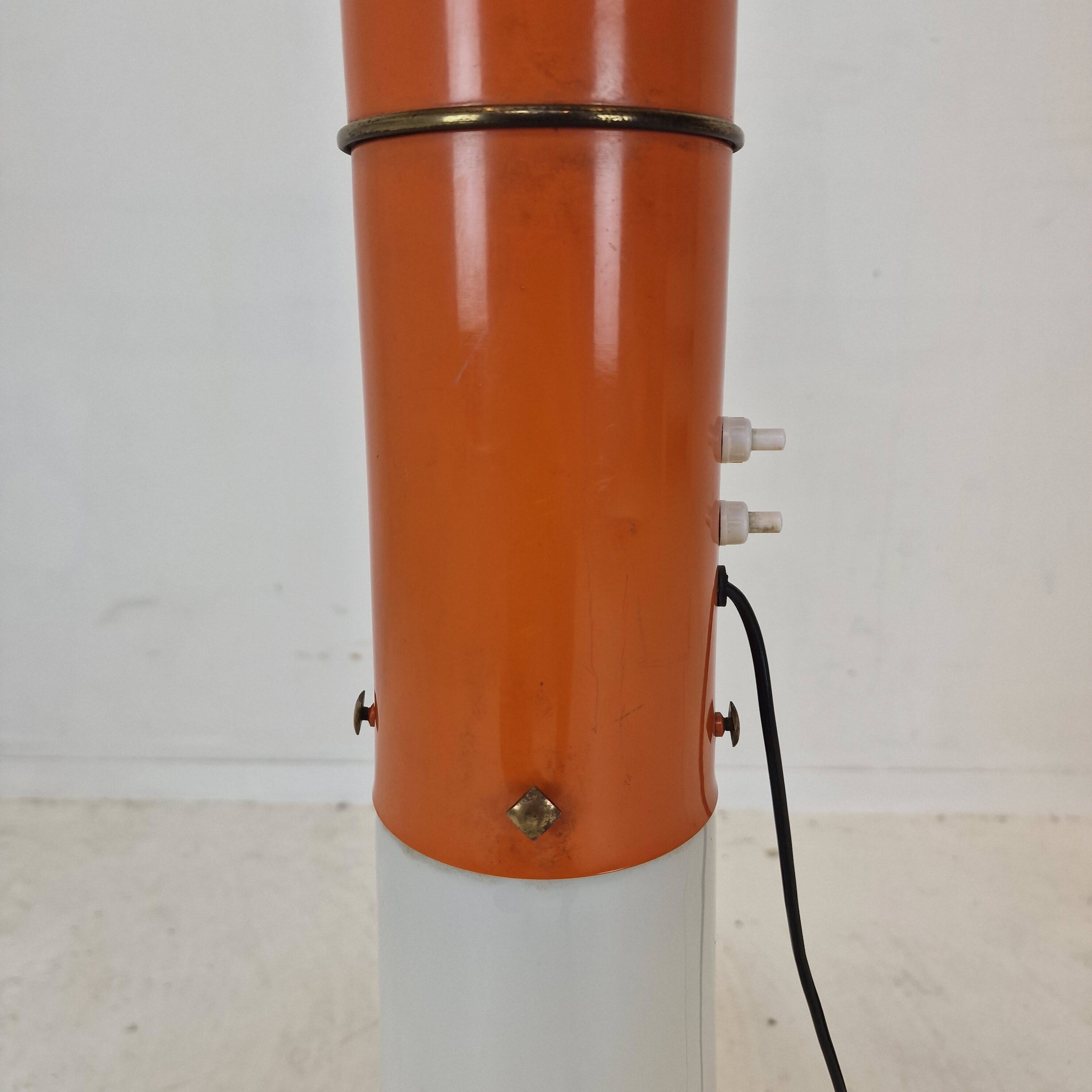 Italian Space Age Murano Glass Floor Lamp, 1970s
