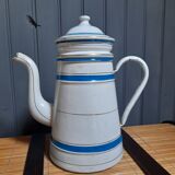 Old enameled coffee pot