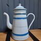 Old enameled coffee pot