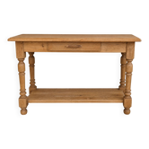 Old console in solid oak