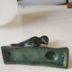 Door knocker/hammer in Green Pic shape, in cracked effect cast iron with green patina