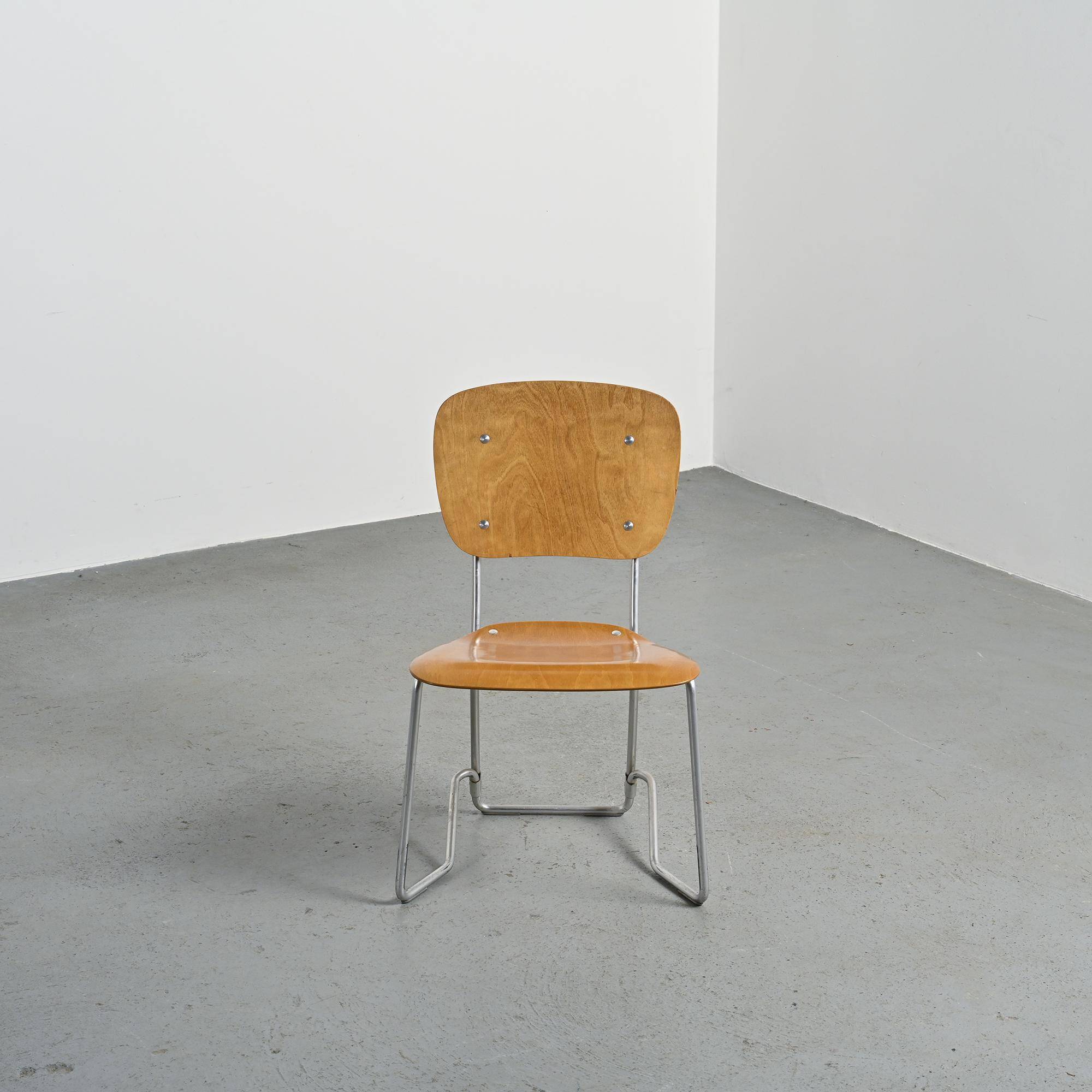 Suite de 8 chaises Alu-Flex par Armin Wirth, circa 1965