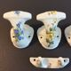 set de 4 patères en porcelaine Manufacture de Couleuvre