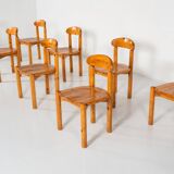 Mid-Century Set of 8 Pitchpin Chairs by Rainer Daumiller, 1970s