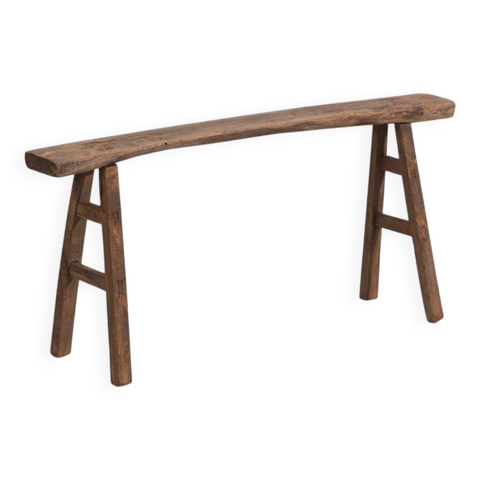 Small antique bench in primitive style (circa 1870) #37
