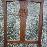 Wooden chair and art-deco annage