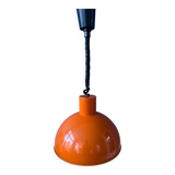 Orange Fog & Morup enamel pendant lamp by Joe Hammerborg