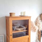 Armoire parisienne vitrée type vaisselier