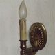 Traditional Empire wall light with eagle head in antique brass 5219