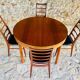 Extendable dining table in teak, butterfly extension by Van Pelt circa 1960.