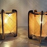 Pair vintage Scandinavian lamps