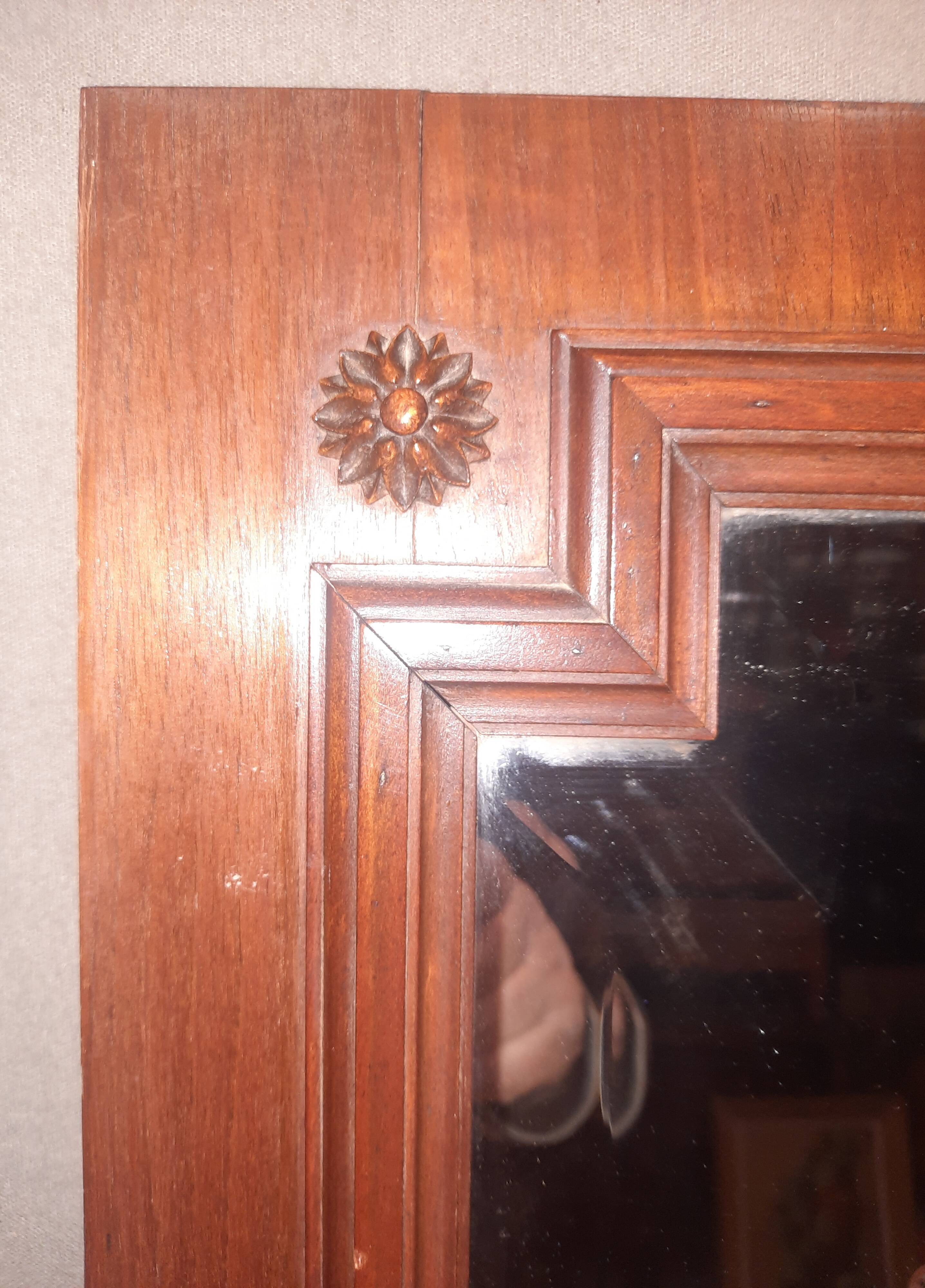Large bevelled mirror
