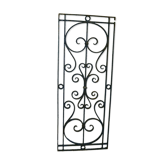 Grille de porte en fer forgé