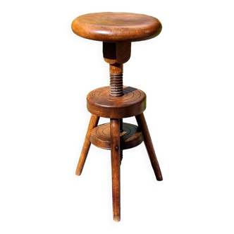 Tabouret d'horloger comtois à vis