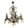 Crystal Beaded Murano Glass Drop Chandelier 1950’s